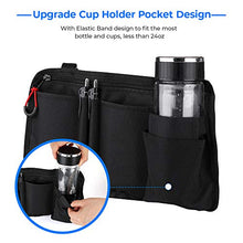 Load image into Gallery viewer, Wheelchair Side Bag, Armrest Pouch Bag with Cup Pocket, 5 Pockets Storage Organizer Ideal Gift for Mother&#39;s Day, for Walker, Rollator, Electric Scooter Wheelchairs, Ideal Gift for Father&#39;s Day
