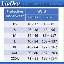 Load image into Gallery viewer, LivDry Adult XL Incontinence Underwear, Overnight Comfort Absorbency, Leak Protection, X-Large, 48-Pack
