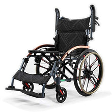 Load image into Gallery viewer, Super-Light Magnesium Alloy Self-Propelled Transport Wheelchair with Dual Brake, 18” Seat, 26lbs
