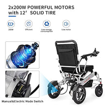 Load image into Gallery viewer, Medwarm Aluminum Electric Wheelchair, Stable Power Wheelchair with Comfortable Frame Construction
