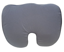 Load image into Gallery viewer, FOMI Extra Thick Firm Coccyx Orthopedic Memory Foam Seat Cushion | Black Large Cushion for Car or Truck Seat, Office Chair, Wheelchair | Back Pain Relief
