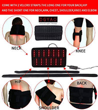Load image into Gallery viewer, DGYAO Red &amp; Infrared Light Therapy Belt for Pain Relief Flexible Wearable Wrap Deep Therapy Pad with Timer for Back Shoulder Joints Muscle Pain Relief Device
