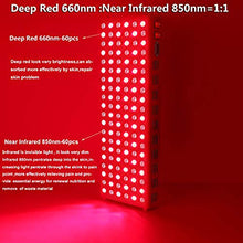 Load image into Gallery viewer, SGROW Red Light Therapy 600W Red Therapy Light Most Powerful Combo Red 660nm &amp; 850nm Near Infrared Therapy Lamp Low EMF for Pain Relief Skin Health
