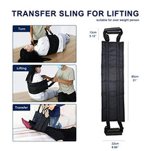 Load image into Gallery viewer, Gait Belt Elderly Assistance Product for Patient Lift Aid 39&#39;&#39; Thicken Transfer Sling with Sponge Grip Handles Seniors Home Living Care on The Bed and Chair
