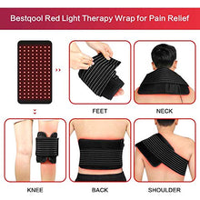 Load image into Gallery viewer, Bestqool Red Light Therapy Belt 660&amp;850nm Flexible Wearable Wrap LED Therapy Large Pad for Back Shoulder Joints Muscle Pain Relief Weight Loss
