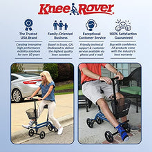 Load image into Gallery viewer, KneeRover Evolution Steerable Seated Scooter Mobility Knee Walker Crutches Alternative in Blue
