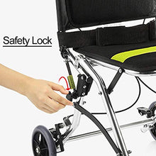 Load image into Gallery viewer, Healva Transport Wheelchair, Folding Portable Boarding Travelling Wheelchair with Hand Brake, with Carring Bag | Please Check The Size
