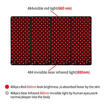 Load image into Gallery viewer, HAIYUE Red Light Therapy Devices Red Infrared Led Light Therapy Back Pain Relief Muscle Recovery Large Home Laying Pad Improve Blood Circulation Mat 484pcs 880nm Near Infrared Lights 660nm Red Lights
