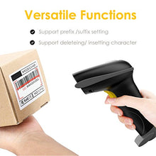 Load image into Gallery viewer, NADAMOO Wireless Barcode Scanner 328 Feet Transmission Distance USB Cordless 1D Laser Automatic Barcode Reader Handhold Bar Code Scanner with USB Receiver for Store, Supermarket, Warehouse
