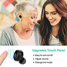 Load image into Gallery viewer, CHISANA Hearing Aids, 4-Channel Digital Sound Amplifier Devices with Touch Panel for Seniors, Rechargeable Inner-Ear Hearing aid for Hearing Loss Elderly,Black
