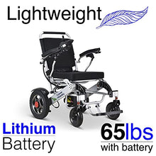 Load image into Gallery viewer, Alton Best Rated Exclusive Dual Motors Deluxe Electric Wheelchair for Adults. Heavy Duty Lightweight Foldable Dual Battery Travel Power Wheelchairs. Silla de Ruedas Electrica
