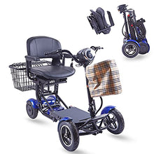 Load image into Gallery viewer, ActiWe Electric Powered Motorized Transformer 4 Wheel Mobility Scooter with Adjustable Seat for Adults- All Terrain 4x4 Off Road Folding Electric Wheelchair for Seniors
