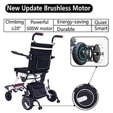 Load image into Gallery viewer, Electric Wheelchair, Super Lightweight Portable Smart Chair Personal Mobility Scooter Wheelchair - Weighs only 40 lbs with Battery
