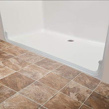 Load image into Gallery viewer, GBS Collapsible Shower Dam - Water Water Stopper and Threshold/Easy Access for Wheelchair Roll-in/Curb-Less and Barrier-Free/K-Dam Retention System/Neutral/Radius End Caps/66 Inch
