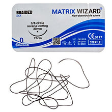 Load image into Gallery viewer, Sterile Sutures Thread with Needle Plus Tools - First Aid Field Emergency, Trauma Practice Suture Kit; Taxidermy; Medical, Nursing and Vet Students (16 Mixed 0, 2/0, 3/0, 4/0 with 12 Instruments) 28PK
