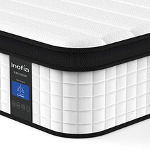 Load image into Gallery viewer, Inofia Queen Mattress, 12 Inch Hybrid Innerspring Double Mattress in a Box, Cool Bed with Breathable Soft Knitted Fabric Cover, 101 Risk-Free Nights Trial
