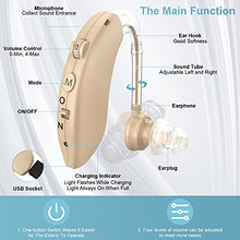 Load image into Gallery viewer, Hearing Aids, Enjoyee Hearing Aids for Seniors Invisible Rechargeable Hearing Amplifier with Noise Cancelling for Adults Hearing Loss, Digital Ear Hearing Assist Devices Volume Control Flesh
