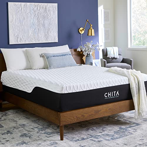 CHITA 11 Inch Cool Sense Gel Memory Foam Mattress in a Box – 365 Night Trial – 10 Years Warranty - Cooling Cover - CertiPUR-US Certified – Queen