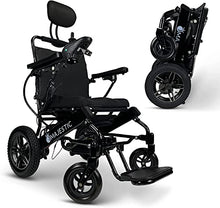 Load image into Gallery viewer, 2022 Model New IQ-8000 Reclining Remote Control Electric Wheelchair - Ultra Lightweight 49 lbs, 17.5&quot; Wide Seat, Foldable Travel Motorized Electric Power Scooter Travel Safe Heavy Duty Wheelchair

