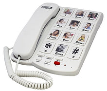 Load image into Gallery viewer, Future Call FC-0613 Picture Care Desktop Phone Memory Dialer with 40db + Phone Number Storage Protection - New Feature - 2018 Model
