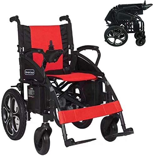 2022 Model Fold & Travel Lightweight Electric Wheelchair Motor Motorized Wheelchairs Power Wheel Chair Aviation Travel Safe Heavy Duty