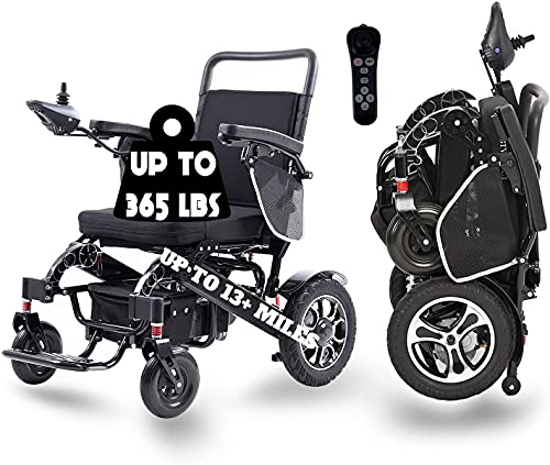2022 Model New Hawk Folding Ultra Lightweight Electric Power Wheelchair, Silla de Ruedas Electrica, Air Travel, Heavy Duty, Mobility Motorized, Portable Power Chair