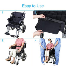 Load image into Gallery viewer, REAQER Lift Stair Slide Board Wheelchair Belt for Patient Seniors Chair Safety Slings Aid Foldable Oxford Cloth Black （8 Handles+2 Shoulder Straps）
