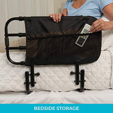 Load image into Gallery viewer, Stander EZ Adjust Bed Rail, Adjustable Senior Bed Rail and Bed Assist Grab Bar for Elderly Adults with Organizer Pouch
