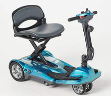 Load image into Gallery viewer, EV Rider Transport AF Plus Automatic Folding Scooter with Remote - Lithium Battery Lightweight Travel Mobility Scooter (Sea Blue)

