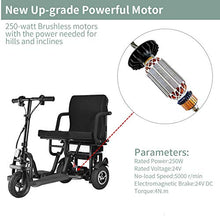Load image into Gallery viewer, WISGING Scooter Mobility Folding Electric Mobility Scooter 3 Wheel Lightweight Portable Power Travel Scooters - Support 280 lbs Weight Only 56 lbs Long Range(12.8 Mile)
