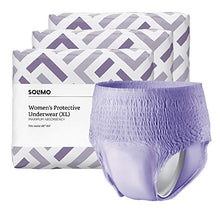 Load image into Gallery viewer, Amazon Brand - Solimo Incontinence &amp; Postpartum Underwear for Women, Maximum Absorbency, Extra Large, 48 count, 3 Packs of 16
