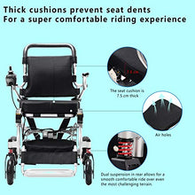 Load image into Gallery viewer, Intelligent Lightweight Foldable Electric Wheelchair, Portable Folding Carry Motorized Wheelchairs, Durable Compact Power Wheelchair Folding Carry Wheelchairs
