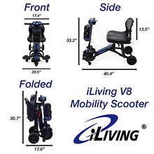 Load image into Gallery viewer, iLiving V8 Foldable Electric Mobility Scooter
