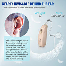 Load image into Gallery viewer, iBstone Hearing Aid (Set of 2), Advanced Rechargeable Behind-The-Ear (BTE) Ear Aid for Seniors and Adults, Crystal Clear Sound with Noise Cancellation, 4 Adaptive Programs
