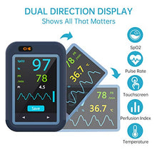 Load image into Gallery viewer, Wellue Smart Handheld Pulse Oximeter, Bluetooth Blood Oxygen Monitor for PR and Body Temperature, SpO2 Monitor for Baby and Adult, Free APP&amp;PC Report
