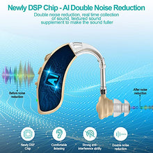 Load image into Gallery viewer, Hearing Aids, HaYiue Hearing Aid for Seniors Rechargeable with Noise Cancelling Hearing Amplifier with AI DSP Chip for Adults Hearing Loss Bet Digital Ear Hearing Assist Devices with Volume Control
