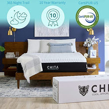Load image into Gallery viewer, CHITA 11 Inch Cool Sense Gel Memory Foam Mattress in a Box – 365 Night Trial – 10 Years Warranty - Cooling Cover - CertiPUR-US Certified – Queen
