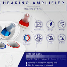 Load image into Gallery viewer, SVINZ Hearing Aids for Seniors, Rechargeable Hearing Amplifier, Nano Hearing Aid Earbuds for Adults, Invisible In-the-ear Design and Pocket to Go
