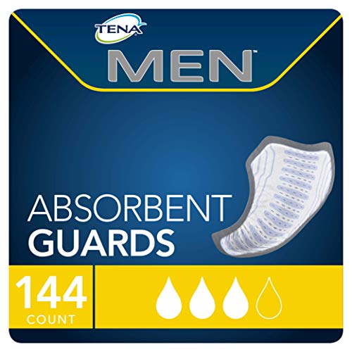 Tena Incontinence Guards for Men, Moderate Absorbency, 144 Count