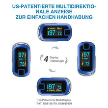 Load image into Gallery viewer, mibest OLED Finger Pulse Oximeter, O2 Meter, Dual Color White/Blue
