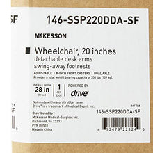 Load image into Gallery viewer, McKesson Wheelchair Steel 20&quot;W x 16&quot;D Swing-Away Footrest 146-SSP220DDA-SF

