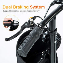 Load image into Gallery viewer, ELENKER Knee Scooter Economy Knee Walker with Dual Braking System for Injury or Surgery to The Foot, Ankle Injuries Black
