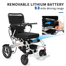 Load image into Gallery viewer, Medwarm Aluminum Electric Wheelchair, Stable Power Wheelchair with Comfortable Frame Construction
