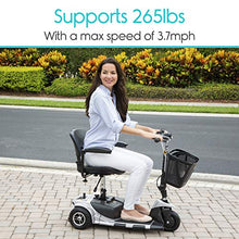 Load image into Gallery viewer, Vive 3-Wheel Mobility Scooter - Electric Powered Mobile Wheelchair Device for Adults - Folding, Collapsible and Compact for Travel - Long Range Power Extended Battery with Charger and Basket Included
