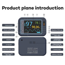 Load image into Gallery viewer, Wellue Smart Handheld Pulse Oximeter, Bluetooth Blood Oxygen Monitor for PR and Body Temperature, SpO2 Monitor for Baby and Adult, Free APP&amp;PC Report

