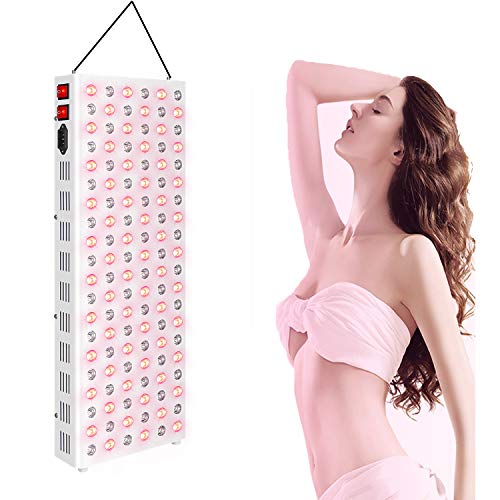 SGROW Red Light Therapy 600W Red Therapy Light Most Powerful Combo Red 660nm & 850nm Near Infrared Therapy Lamp Low EMF for Pain Relief Skin Health