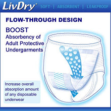Load image into Gallery viewer, Incontinence Booster Pads by LivDry | Extra Absorbent Protection for Adults, Unisex | Disposable Comfortable Pad (20 Count, Regular Length)
