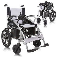 Load image into Gallery viewer, Vive Folding Electric Wheelchair - Foldable Narrow Power Scooter, Heavy Duty, TSA Approved - Compact Size for Seniors Adults - Battery Powered Portable, Folds, Shock-Absorbing Tires (16 x 30 x 28.5)

