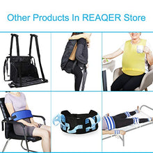 Load image into Gallery viewer, REAQER Lift Stair Slide Board Wheelchair Belt for Patient Seniors Chair Safety Slings Aid Foldable Oxford Cloth Black （8 Handles+2 Shoulder Straps）
