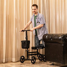 Load image into Gallery viewer, ELENKER Knee Scooter Economy Knee Walker with Dual Braking System for Injury or Surgery to The Foot, Ankle Injuries Black
